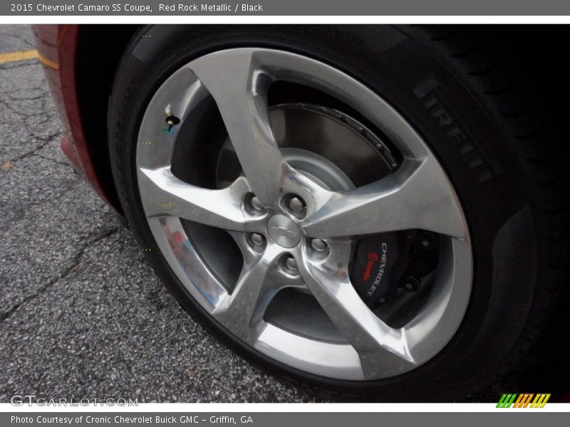 Red Rock Metallic / Black 2015 Chevrolet Camaro SS Coupe