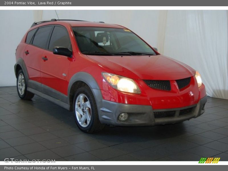 Lava Red / Graphite 2004 Pontiac Vibe