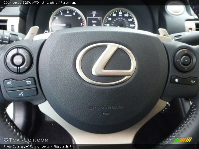 Ultra White / Parchment 2014 Lexus IS 250 AWD