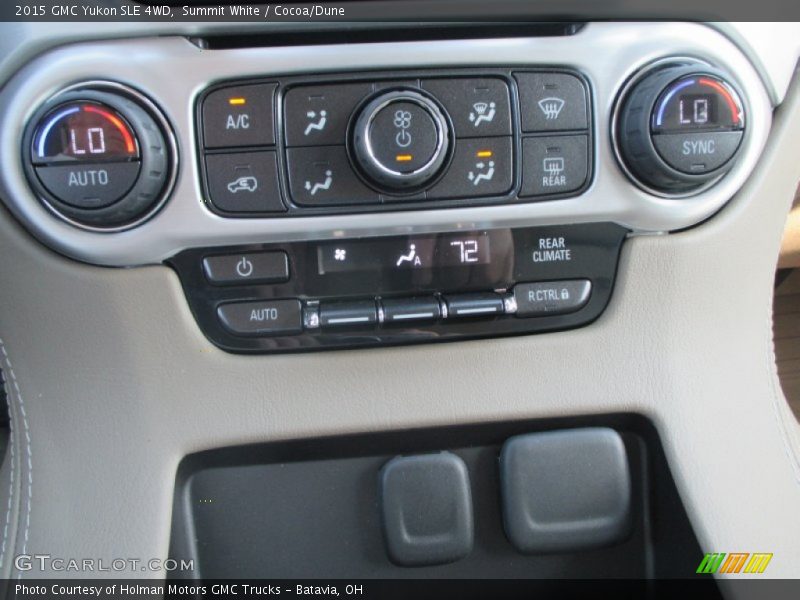 Summit White / Cocoa/Dune 2015 GMC Yukon SLE 4WD