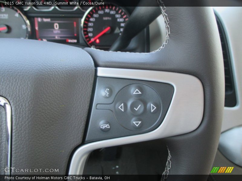 Summit White / Cocoa/Dune 2015 GMC Yukon SLE 4WD
