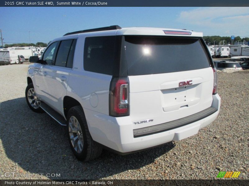 Summit White / Cocoa/Dune 2015 GMC Yukon SLE 4WD