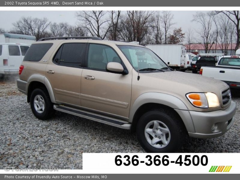 Desert Sand Mica / Oak 2002 Toyota Sequoia SR5 4WD