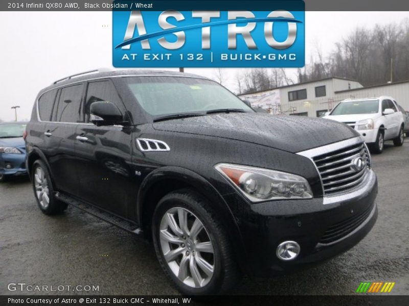 Black Obsidian / Wheat 2014 Infiniti QX80 AWD
