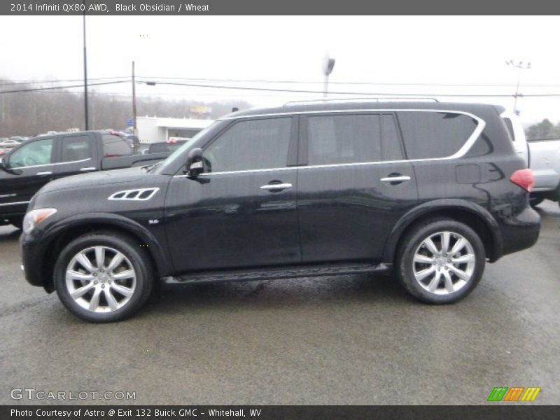Black Obsidian / Wheat 2014 Infiniti QX80 AWD
