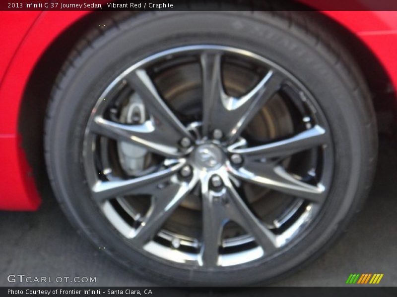 Vibrant Red / Graphite 2013 Infiniti G 37 Journey Sedan