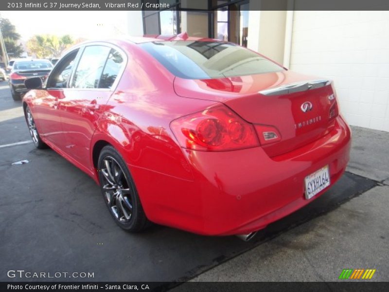 Vibrant Red / Graphite 2013 Infiniti G 37 Journey Sedan