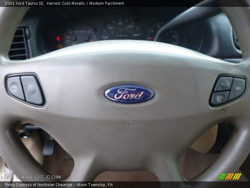 Harvest Gold Metallic / Medium Parchment 2001 Ford Taurus SE
