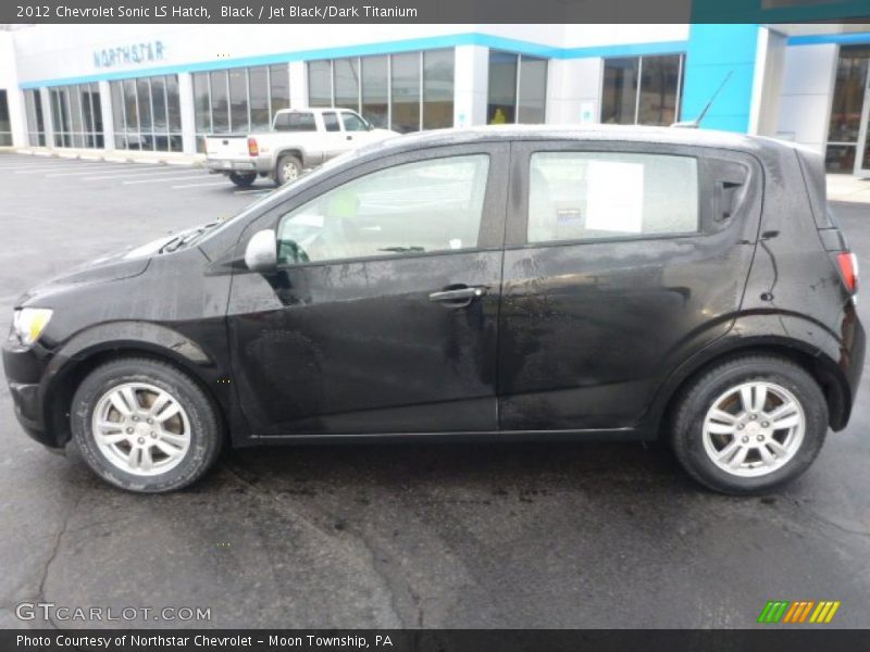 Black / Jet Black/Dark Titanium 2012 Chevrolet Sonic LS Hatch