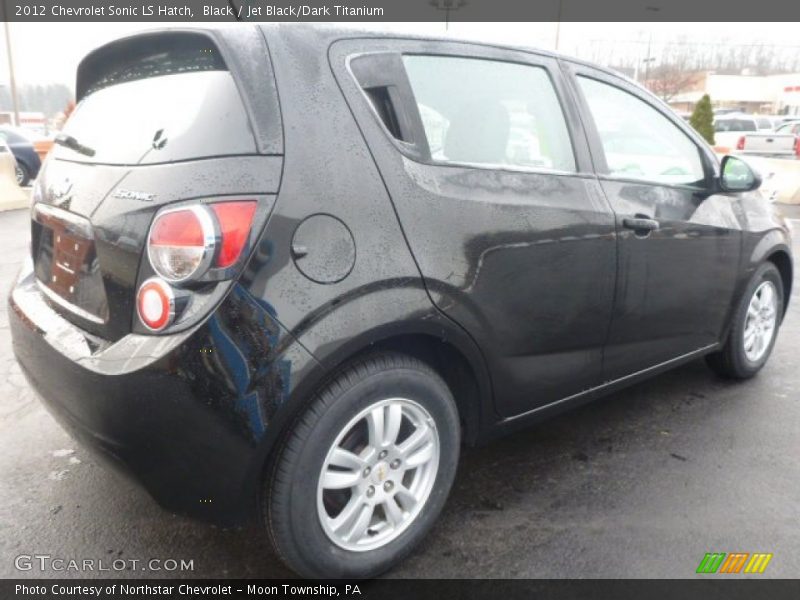 Black / Jet Black/Dark Titanium 2012 Chevrolet Sonic LS Hatch
