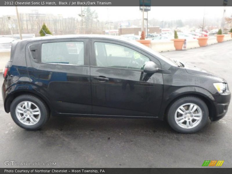 Black / Jet Black/Dark Titanium 2012 Chevrolet Sonic LS Hatch