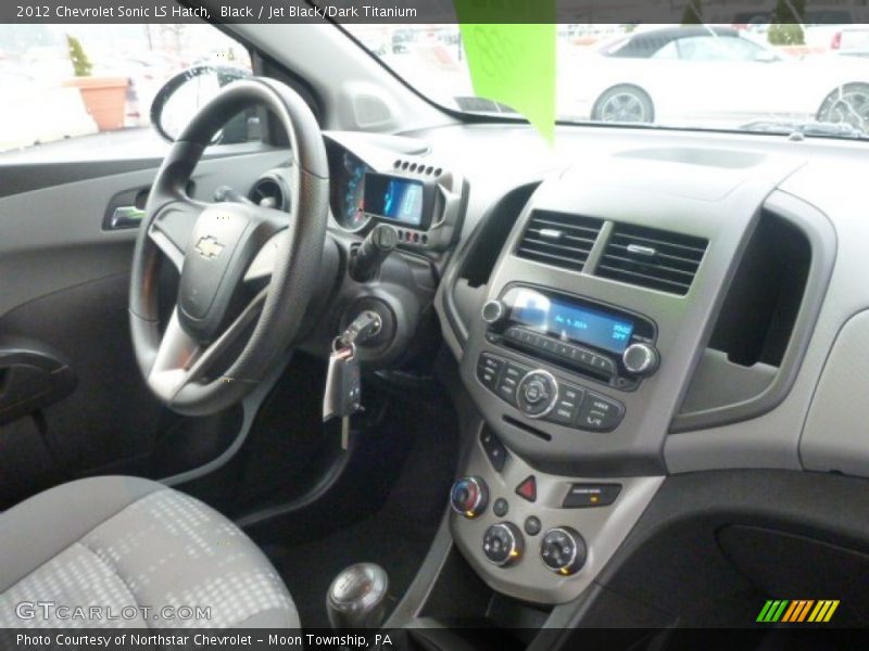 Black / Jet Black/Dark Titanium 2012 Chevrolet Sonic LS Hatch