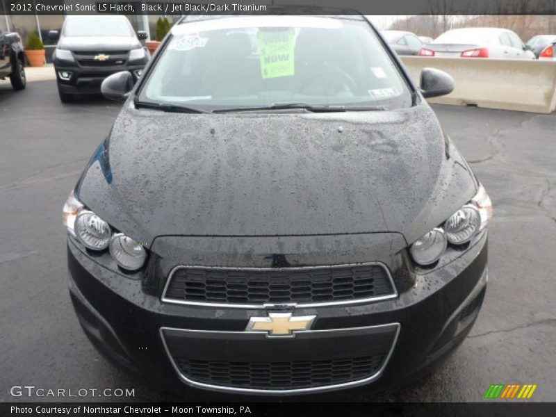 Black / Jet Black/Dark Titanium 2012 Chevrolet Sonic LS Hatch