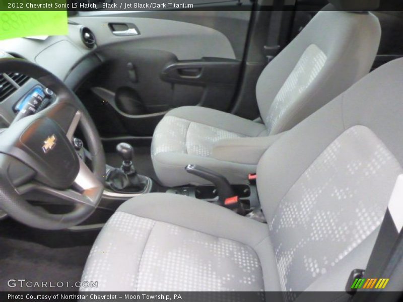 Black / Jet Black/Dark Titanium 2012 Chevrolet Sonic LS Hatch
