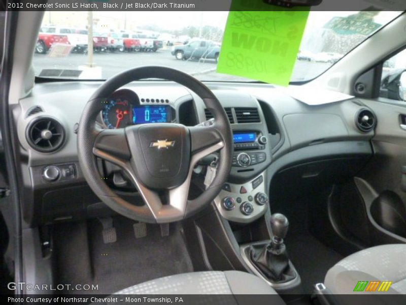 Black / Jet Black/Dark Titanium 2012 Chevrolet Sonic LS Hatch