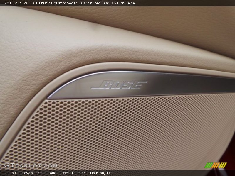 Garnet Red Pearl / Velvet Beige 2015 Audi A6 3.0T Prestige quattro Sedan