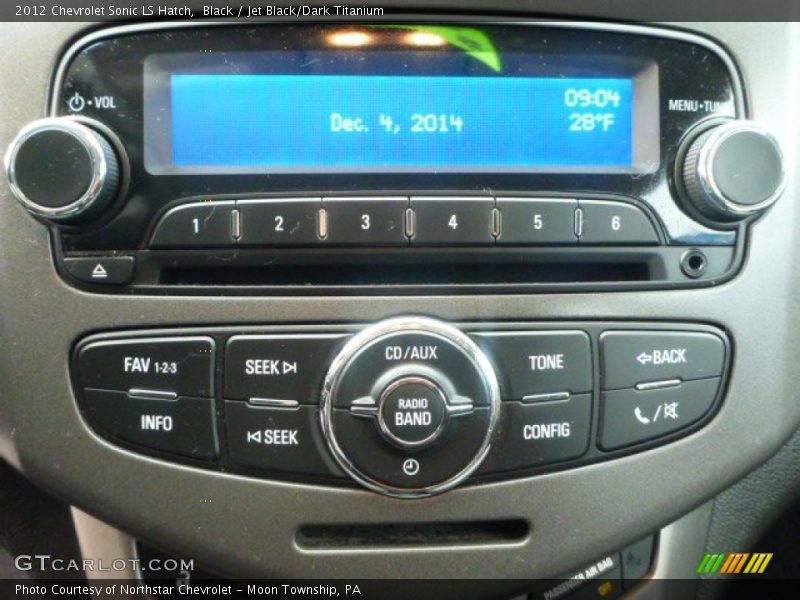 Black / Jet Black/Dark Titanium 2012 Chevrolet Sonic LS Hatch
