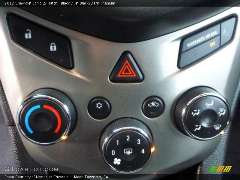 Black / Jet Black/Dark Titanium 2012 Chevrolet Sonic LS Hatch