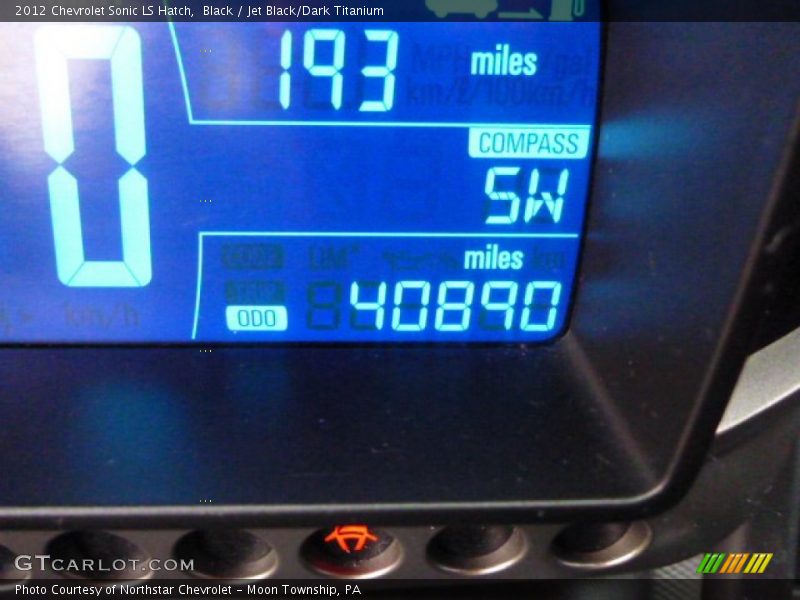 Black / Jet Black/Dark Titanium 2012 Chevrolet Sonic LS Hatch