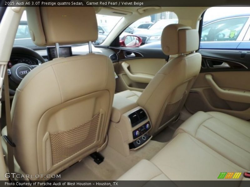 Garnet Red Pearl / Velvet Beige 2015 Audi A6 3.0T Prestige quattro Sedan