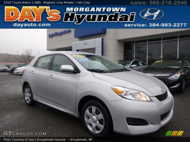 Magnetic Gray Metallic / Ash Gray 2009 Toyota Matrix S AWD