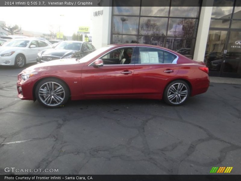 Venetian Ruby / Graphite 2014 Infiniti Q 50S 3.7