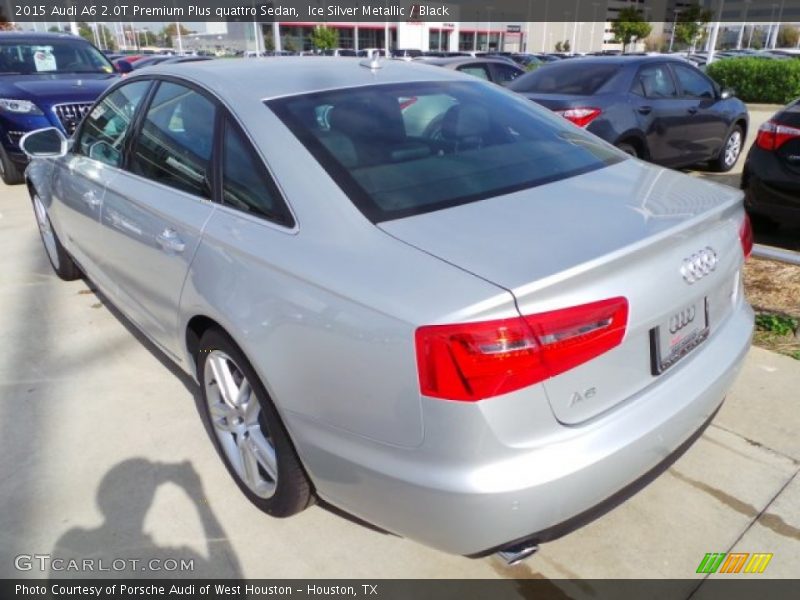 Ice Silver Metallic / Black 2015 Audi A6 2.0T Premium Plus quattro Sedan