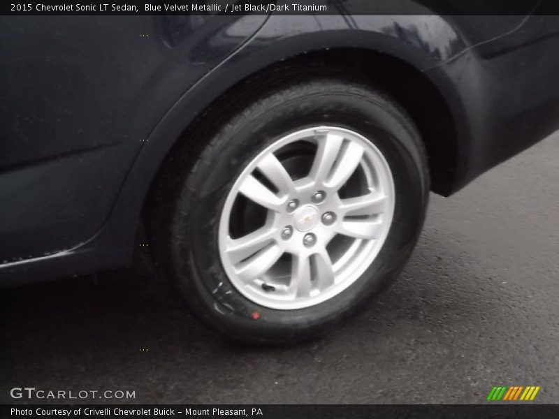 Blue Velvet Metallic / Jet Black/Dark Titanium 2015 Chevrolet Sonic LT Sedan