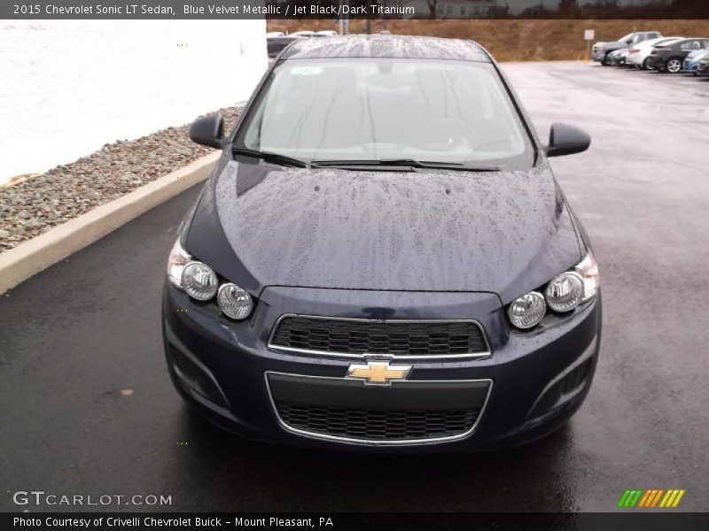 Blue Velvet Metallic / Jet Black/Dark Titanium 2015 Chevrolet Sonic LT Sedan