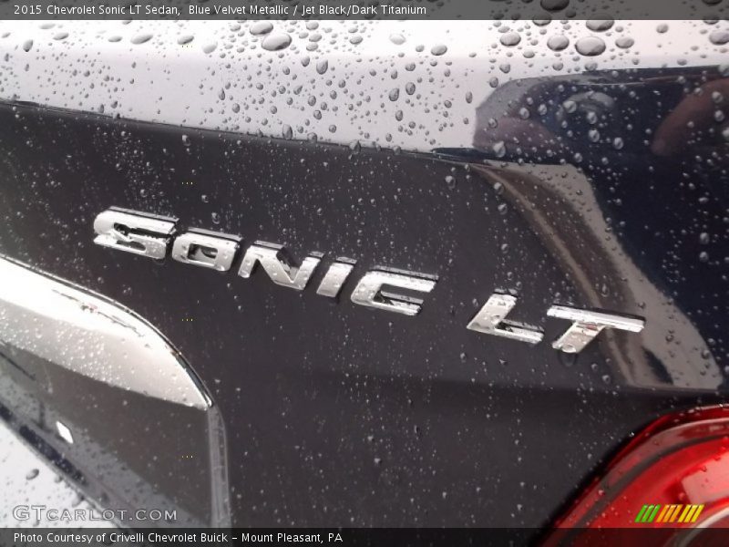 Blue Velvet Metallic / Jet Black/Dark Titanium 2015 Chevrolet Sonic LT Sedan
