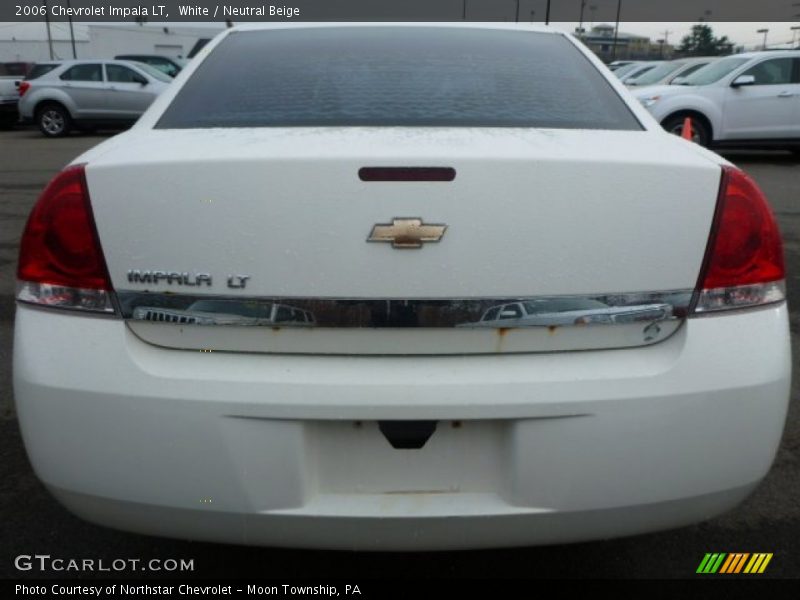 White / Neutral Beige 2006 Chevrolet Impala LT