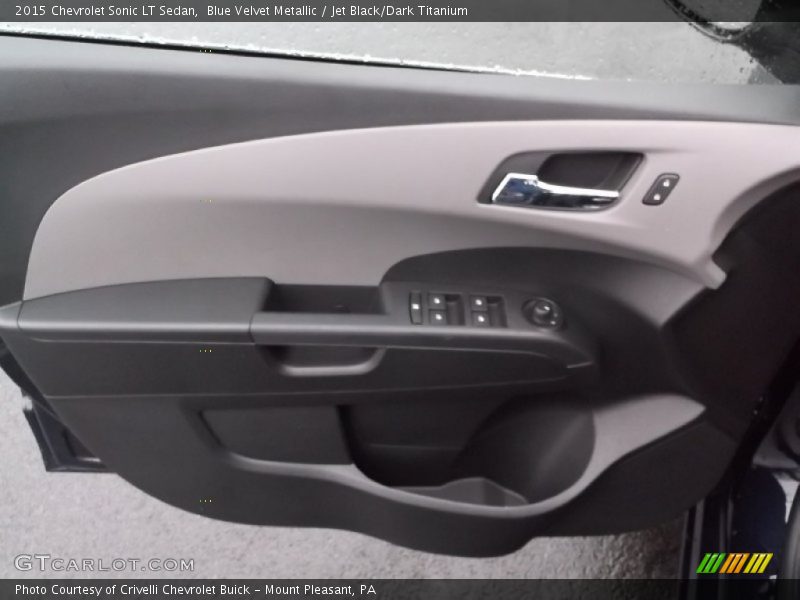 Blue Velvet Metallic / Jet Black/Dark Titanium 2015 Chevrolet Sonic LT Sedan