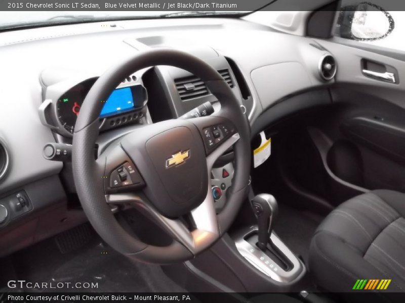 Blue Velvet Metallic / Jet Black/Dark Titanium 2015 Chevrolet Sonic LT Sedan