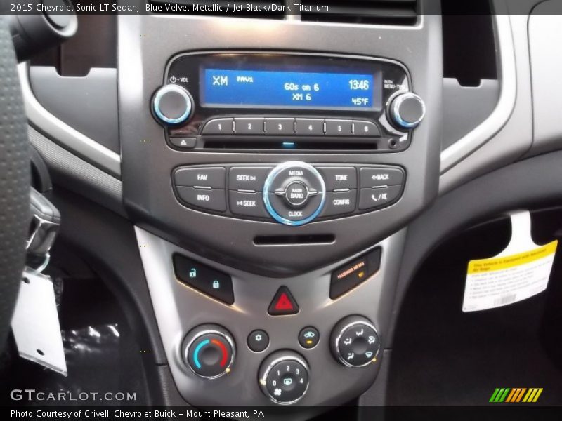 Blue Velvet Metallic / Jet Black/Dark Titanium 2015 Chevrolet Sonic LT Sedan