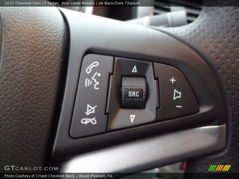 Blue Velvet Metallic / Jet Black/Dark Titanium 2015 Chevrolet Sonic LT Sedan