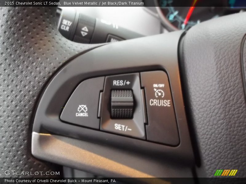 Blue Velvet Metallic / Jet Black/Dark Titanium 2015 Chevrolet Sonic LT Sedan