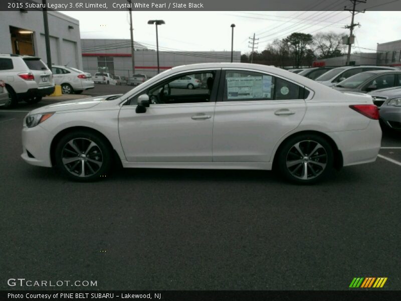 Crystal White Pearl / Slate Black 2015 Subaru Legacy 3.6R Limited