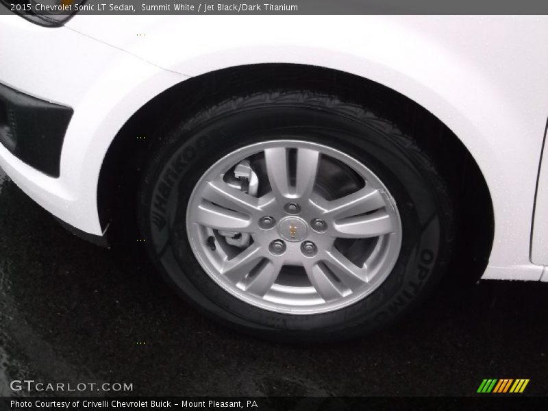 Summit White / Jet Black/Dark Titanium 2015 Chevrolet Sonic LT Sedan