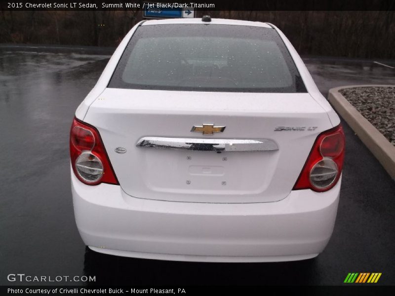 Summit White / Jet Black/Dark Titanium 2015 Chevrolet Sonic LT Sedan