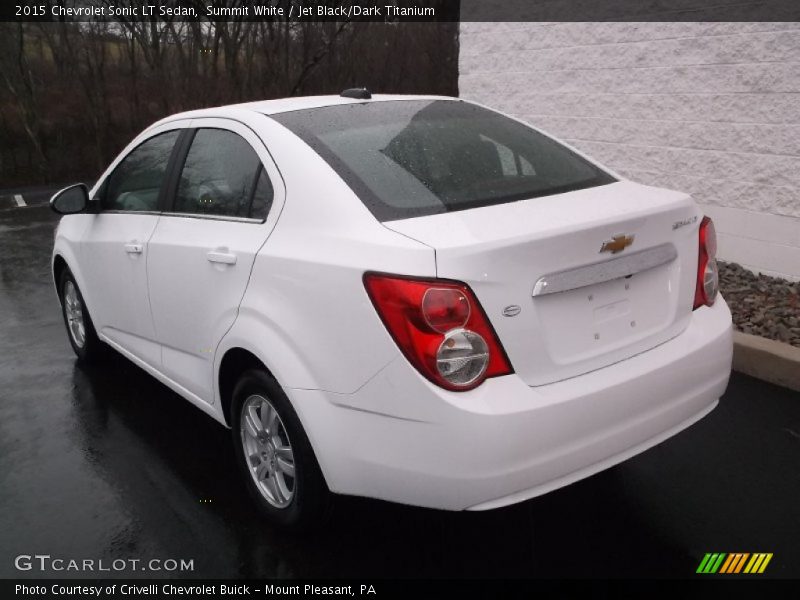 Summit White / Jet Black/Dark Titanium 2015 Chevrolet Sonic LT Sedan