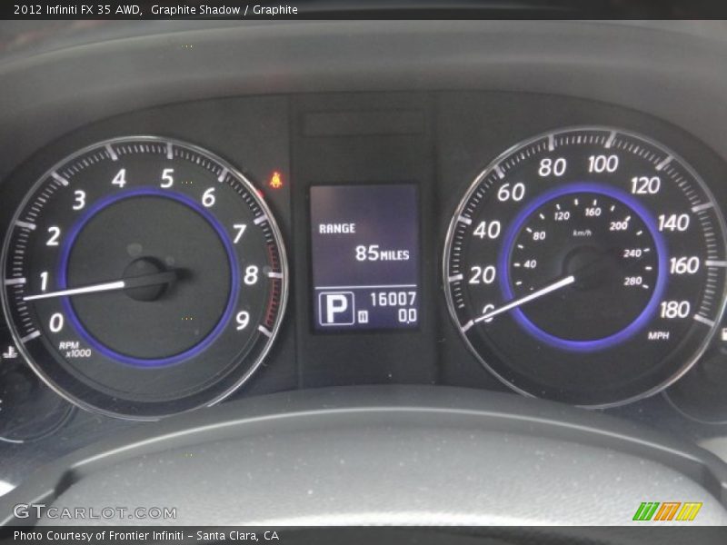 Graphite Shadow / Graphite 2012 Infiniti FX 35 AWD