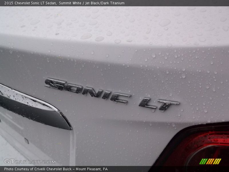 Summit White / Jet Black/Dark Titanium 2015 Chevrolet Sonic LT Sedan