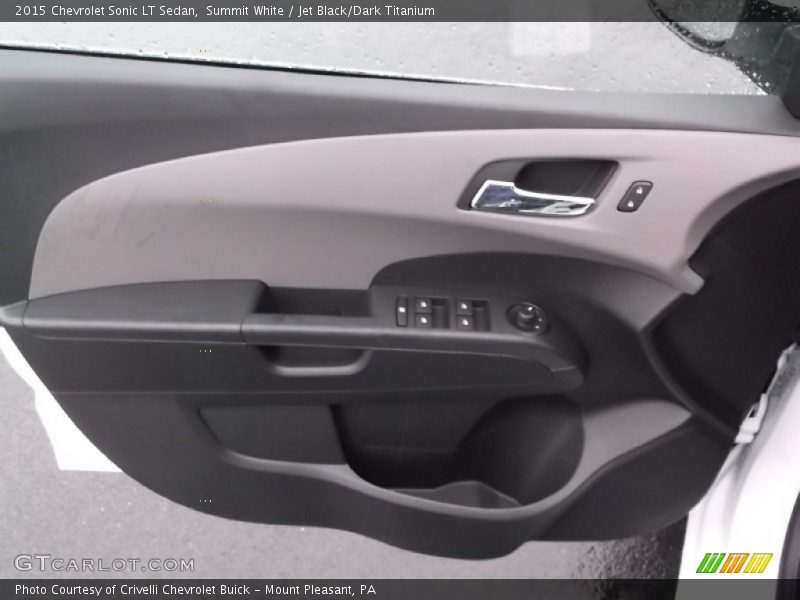 Summit White / Jet Black/Dark Titanium 2015 Chevrolet Sonic LT Sedan
