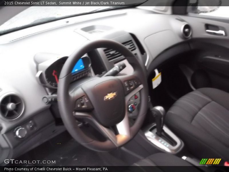 Summit White / Jet Black/Dark Titanium 2015 Chevrolet Sonic LT Sedan