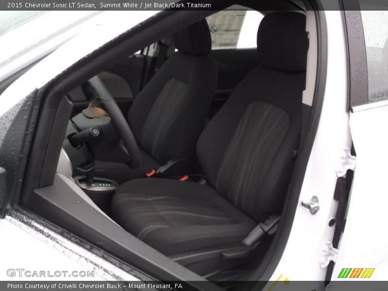 Summit White / Jet Black/Dark Titanium 2015 Chevrolet Sonic LT Sedan