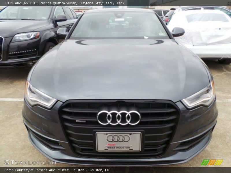 Daytona Gray Pearl / Black 2015 Audi A6 3.0T Prestige quattro Sedan