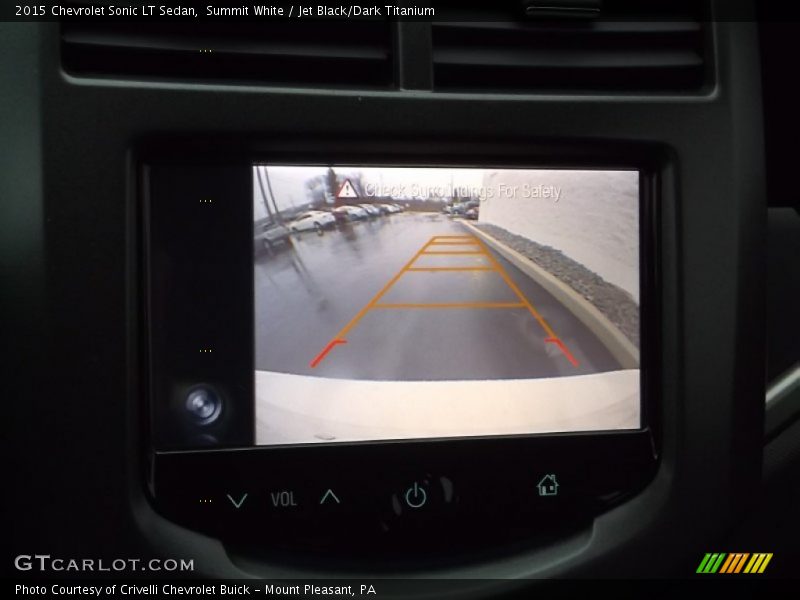 Summit White / Jet Black/Dark Titanium 2015 Chevrolet Sonic LT Sedan
