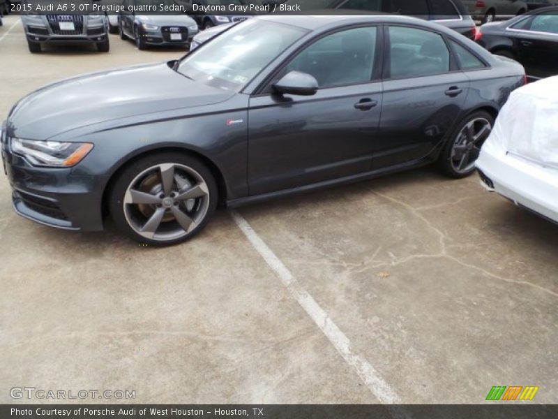 Daytona Gray Pearl / Black 2015 Audi A6 3.0T Prestige quattro Sedan