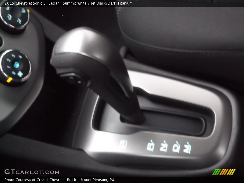 Summit White / Jet Black/Dark Titanium 2015 Chevrolet Sonic LT Sedan