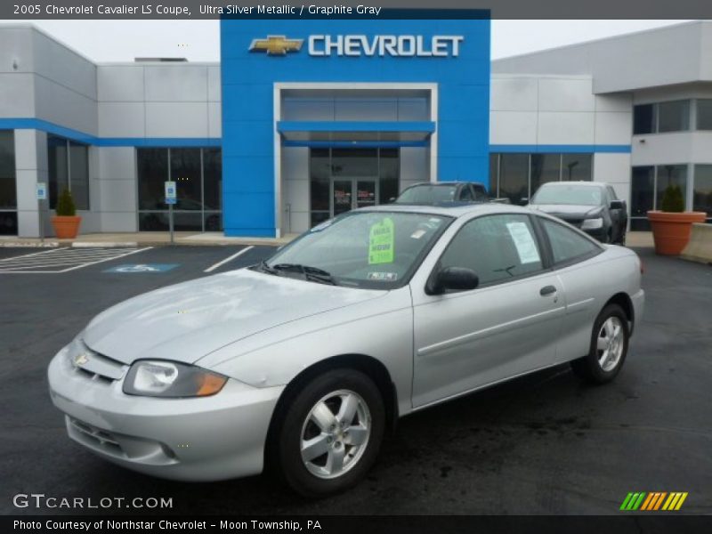 Ultra Silver Metallic / Graphite Gray 2005 Chevrolet Cavalier LS Coupe